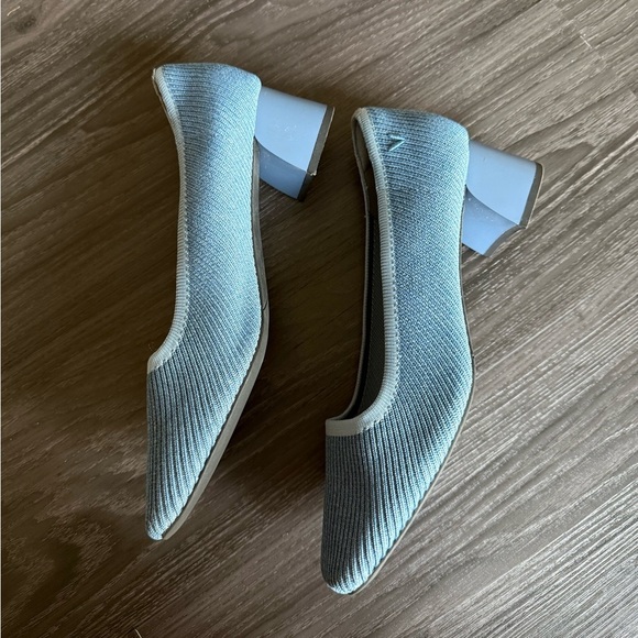 Vivaia Melody 2.0 Square Toe Chunky Heel Denim Blue - Picture 6 of 11